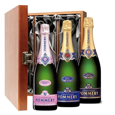 The Pommery Collection Treble Luxury Gift Boxed Champagne